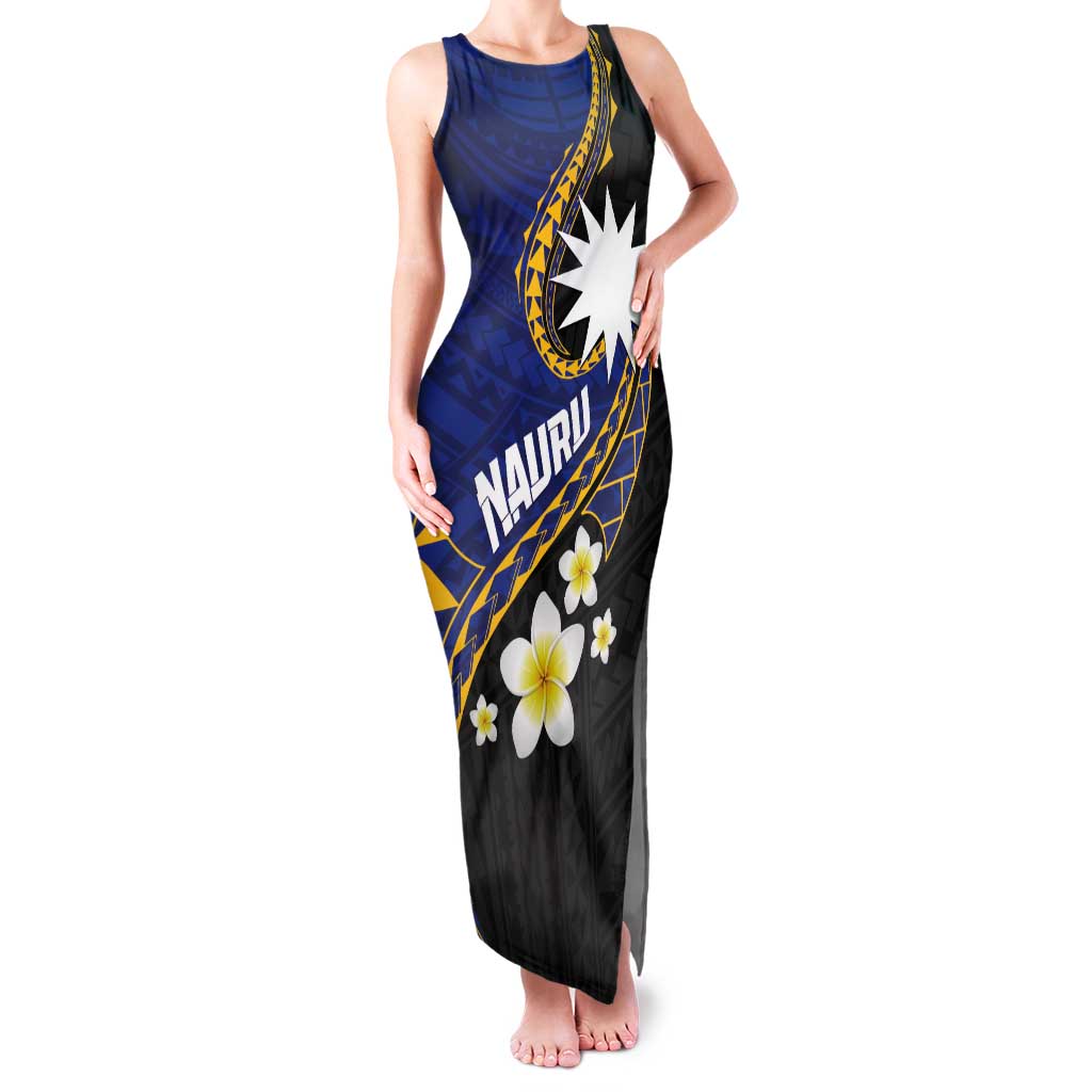 Personalised Nauru Tank Maxi Dress Naoero Proud Plumeria
