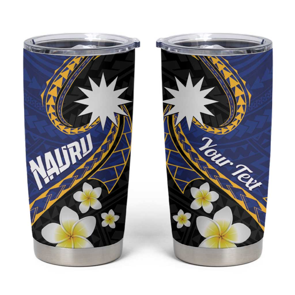 Personalised Nauru Tumbler Cup Naoero Proud Plumeria