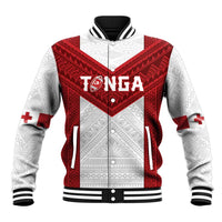 Tonga Rugby Custom Baseball Jacket Tonga Sea Eagles Go Champions LT01 Unisex Red - Polynesian Pride