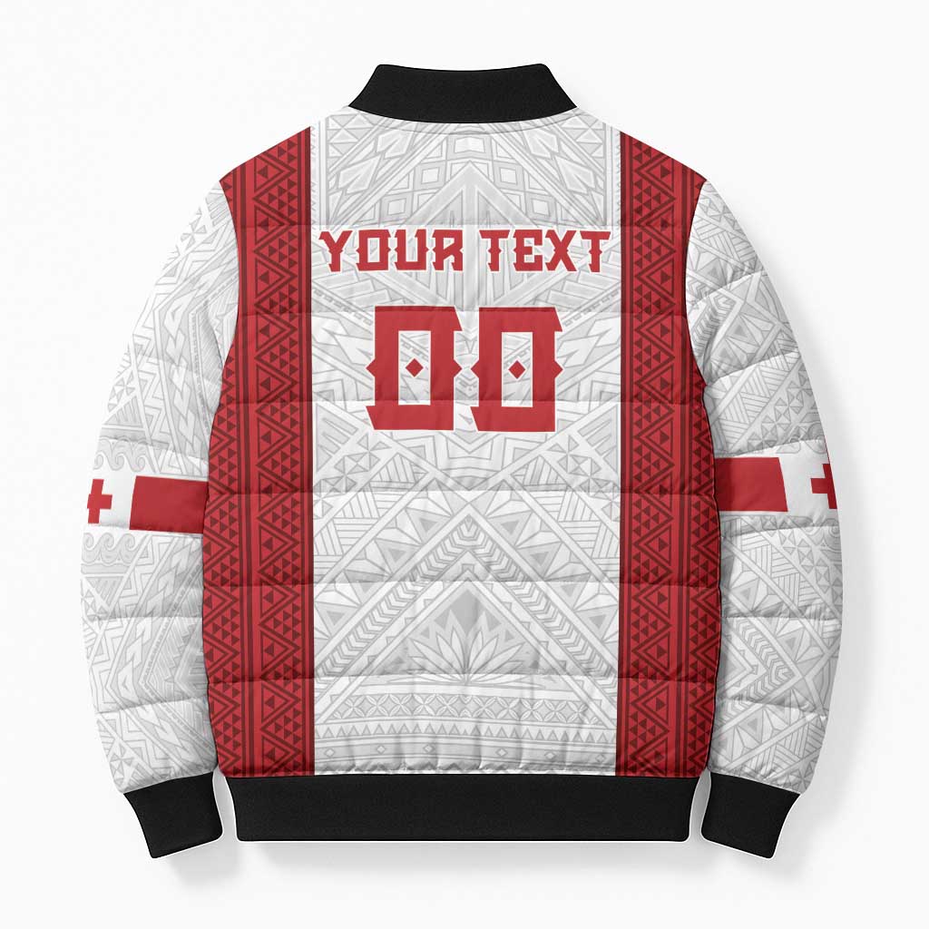 Tonga Rugby Custom Bomber Puffer Jacket Tonga Sea Eagles Go Champions LT01 - Polynesian Pride