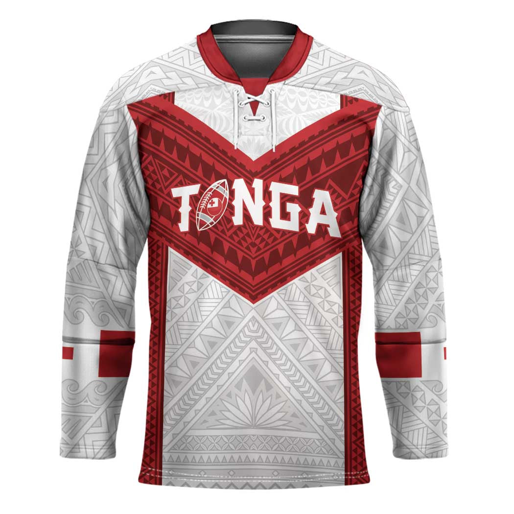 Tonga Rugby Custom Hockey Jersey Tonga Sea Eagles Go Champions LT01 Unisex Red - Polynesian Pride