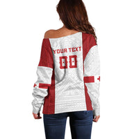 Tonga Rugby Custom Off Shoulder Sweater Tonga Sea Eagles Go Champions LT01 - Polynesian Pride
