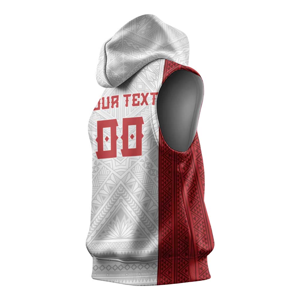 Tonga Rugby Custom Sleeveless Hoodie Tonga Sea Eagles Go Champions LT01 - Polynesian Pride