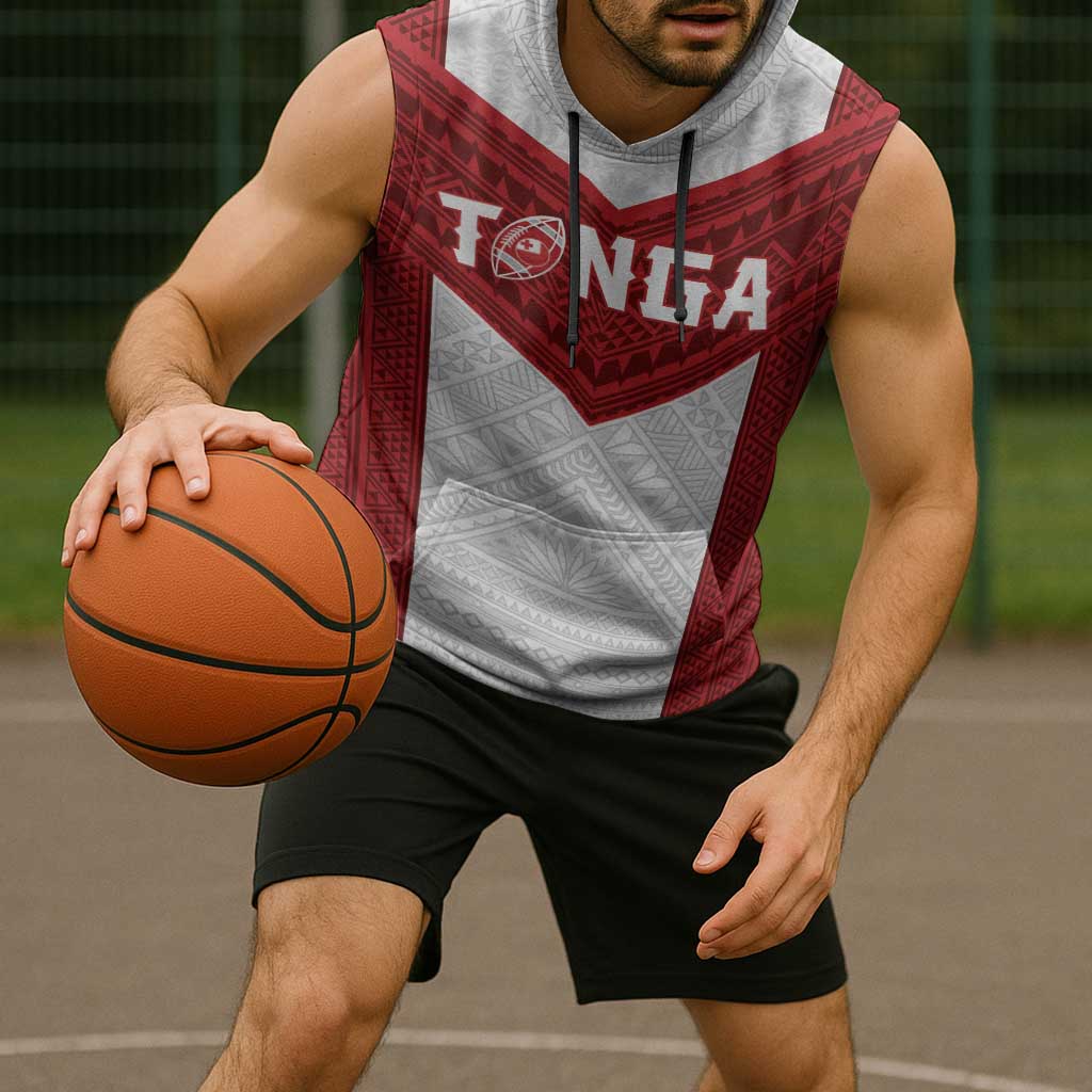 Tonga Rugby Custom Sleeveless Hoodie Tonga Sea Eagles Go Champions LT01 - Polynesian Pride