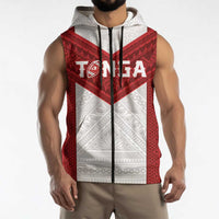 Tonga Rugby Custom Sleeveless Zip Hoodie Tonga Sea Eagles Go Champions LT01 - Polynesian Pride