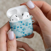 Hawaii Anthurium Tiare Pikake Lei AirPods Case UliUli Lauhala Art Pattern LT01 - Polynesian Pride