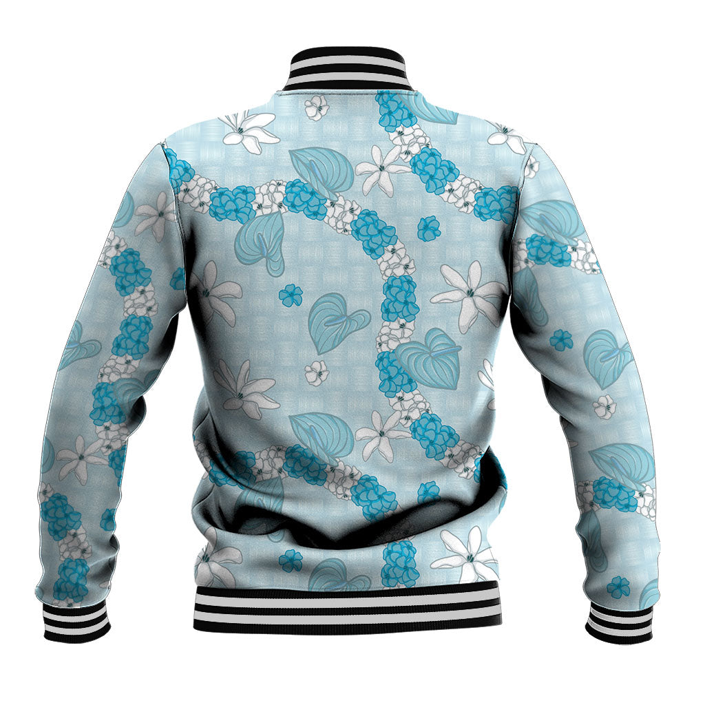 Hawaii Anthurium Tiare Pikake Lei Baseball Jacket UliUli Lauhala Art Pattern LT01 - Polynesian Pride