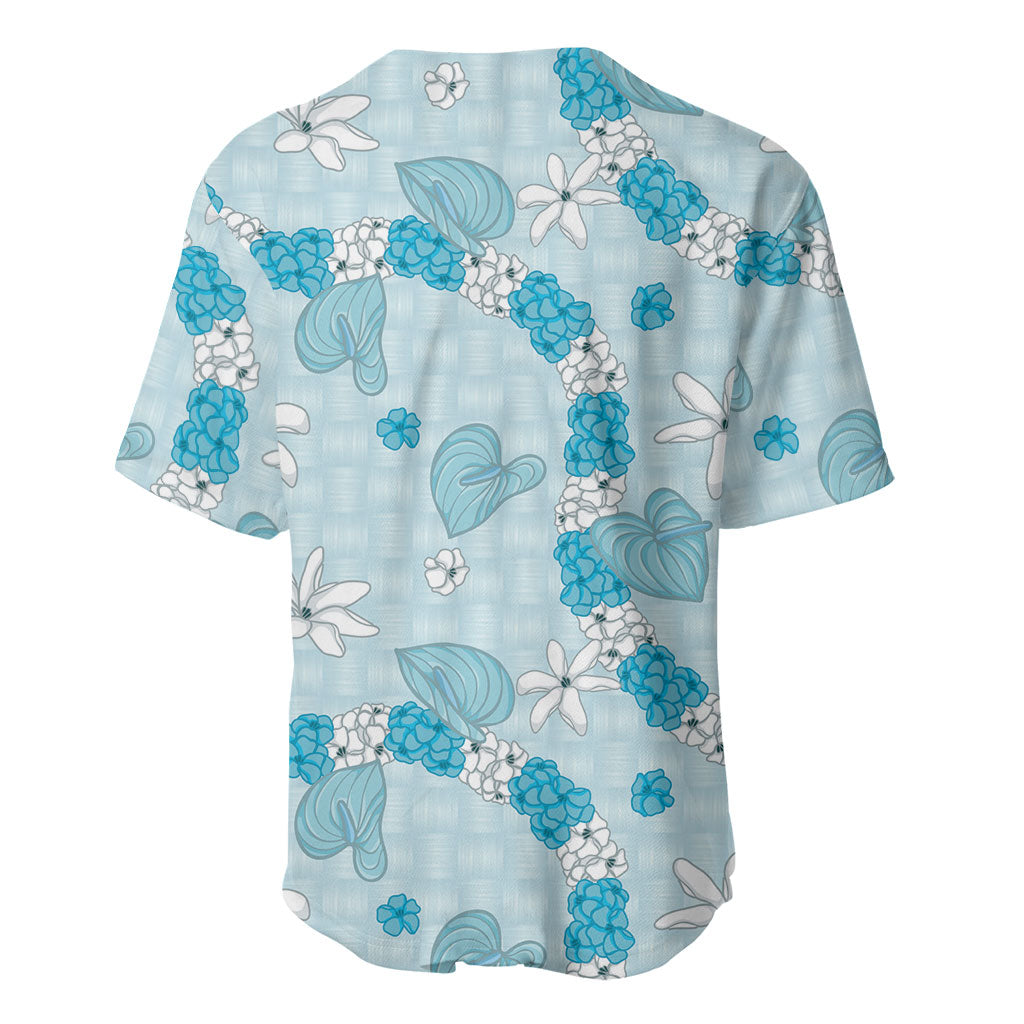 Hawaii Anthurium Tiare Pikake Lei Baseball Jersey UliUli Lauhala Art Pattern LT01 - Polynesian Pride