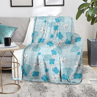 Hawaii Anthurium Tiare Pikake Lei Blanket UliUli Lauhala Art Pattern LT01 - Polynesian Pride