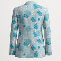 Hawaii Anthurium Tiare Pikake Lei Blazer UliUli Lauhala Art Pattern LT01 - Polynesian Pride