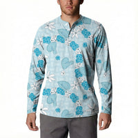 Hawaii Anthurium Tiare Pikake Lei Button Sweatshirt UliUli Lauhala Art Pattern LT01 - Polynesian Pride