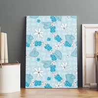 Hawaii Anthurium Tiare Pikake Lei Canvas Wall Art UliUli Lauhala Art Pattern LT01 - Polynesian Pride