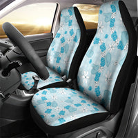 Hawaii Anthurium Tiare Pikake Lei Car Seat Cover UliUli Lauhala Art Pattern LT01 - Polynesian Pride