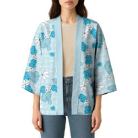 Hawaii Anthurium Tiare Pikake Lei Kimono UliUli Lauhala Art Pattern LT01 - Polynesian Pride