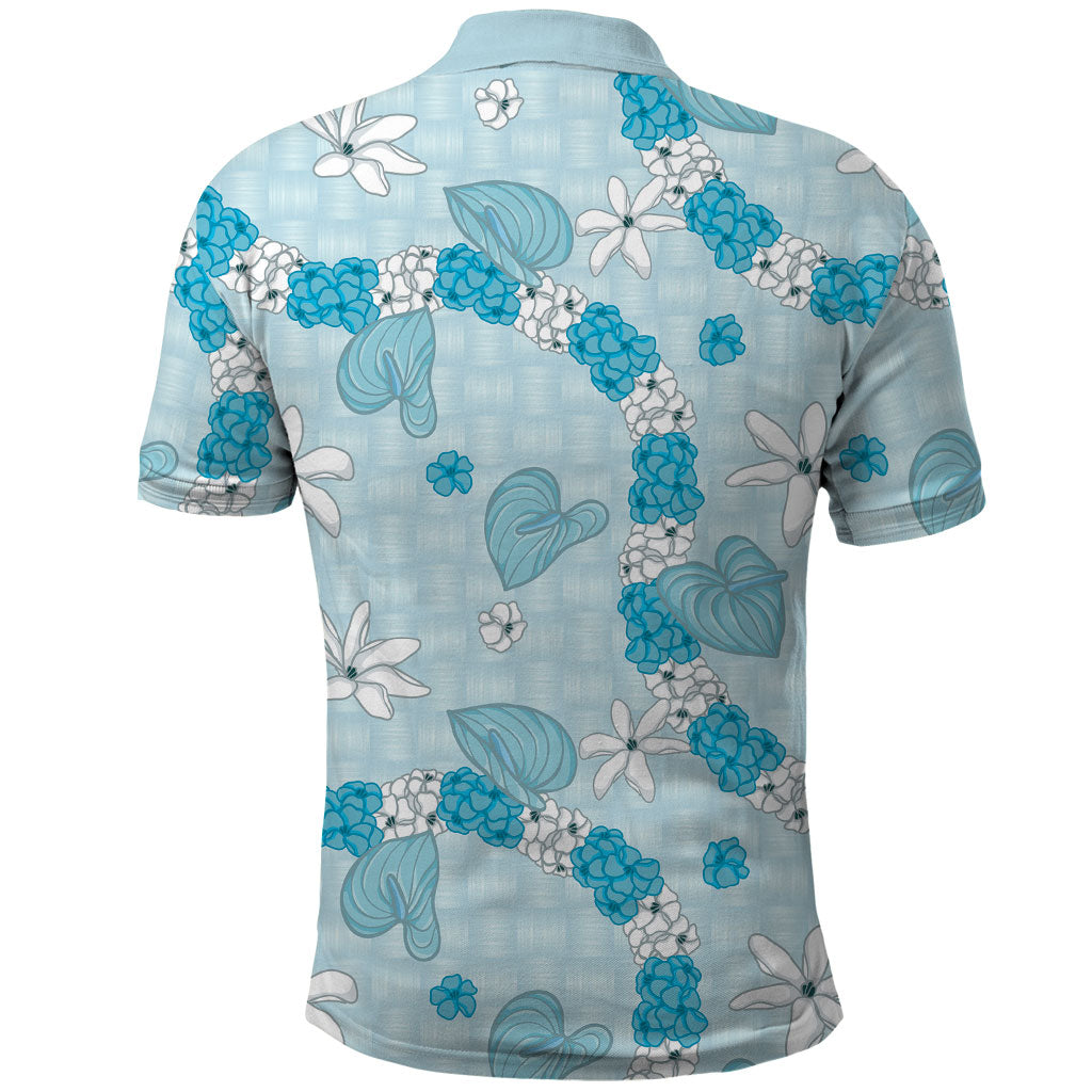 Hawaii Anthurium Tiare Pikake Lei Polo Shirt UliUli Lauhala Art Pattern LT01 - Polynesian Pride
