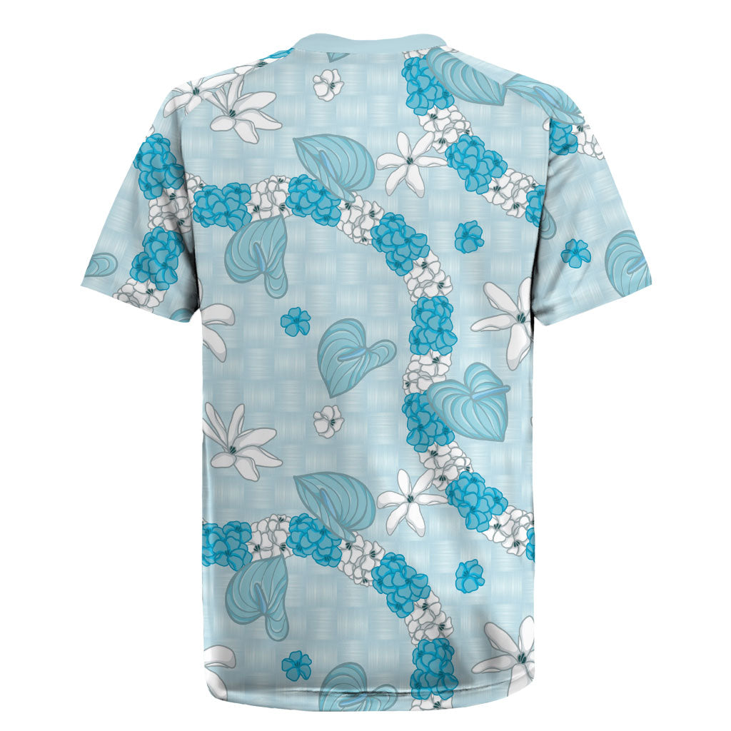 Hawaii Anthurium Tiare Pikake Lei Rugby Jersey UliUli Lauhala Art Pattern