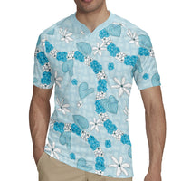 Hawaii Anthurium Tiare Pikake Lei Rugby Jersey UliUli Lauhala Art Pattern