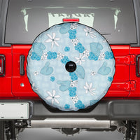 Hawaii Anthurium Tiare Pikake Lei Spare Tire Cover UliUli Lauhala Art Pattern LT01 - Polynesian Pride