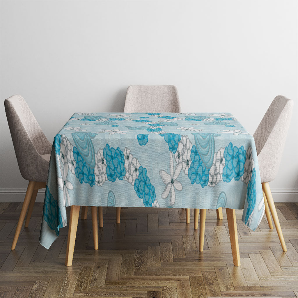 Hawaii Anthurium Tiare Pikake Lei Tablecloth UliUli Lauhala Art Pattern LT01 - Polynesian Pride