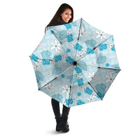 Hawaii Anthurium Tiare Pikake Lei Umbrella UliUli Lauhala Art Pattern LT01 - Polynesian Pride