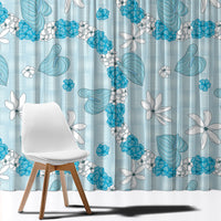 Hawaii Anthurium Tiare Pikake Lei Window Curtain UliUli Lauhala Art Pattern LT01 - Polynesian Pride