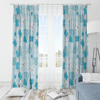 Hawaii Anthurium Tiare Pikake Lei Window Curtain UliUli Lauhala Art Pattern LT01 - Polynesian Pride