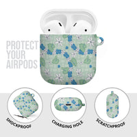 Hawaii Anthurium Tiare Pikake Lei AirPods Case Omaomao Lauhala Art Pattern LT01 - Polynesian Pride