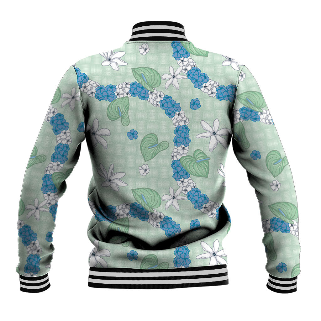 Hawaii Anthurium Tiare Pikake Lei Baseball Jacket Omaomao Lauhala Art Pattern LT01 - Polynesian Pride