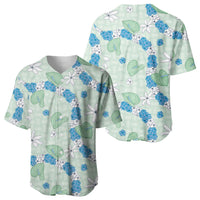 Hawaii Anthurium Tiare Pikake Lei Baseball Jersey Omaomao Lauhala Art Pattern LT01 - Polynesian Pride