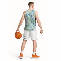 Hawaii Anthurium Tiare Pikake Lei Basketball Jersey Omaomao Lauhala Art Pattern