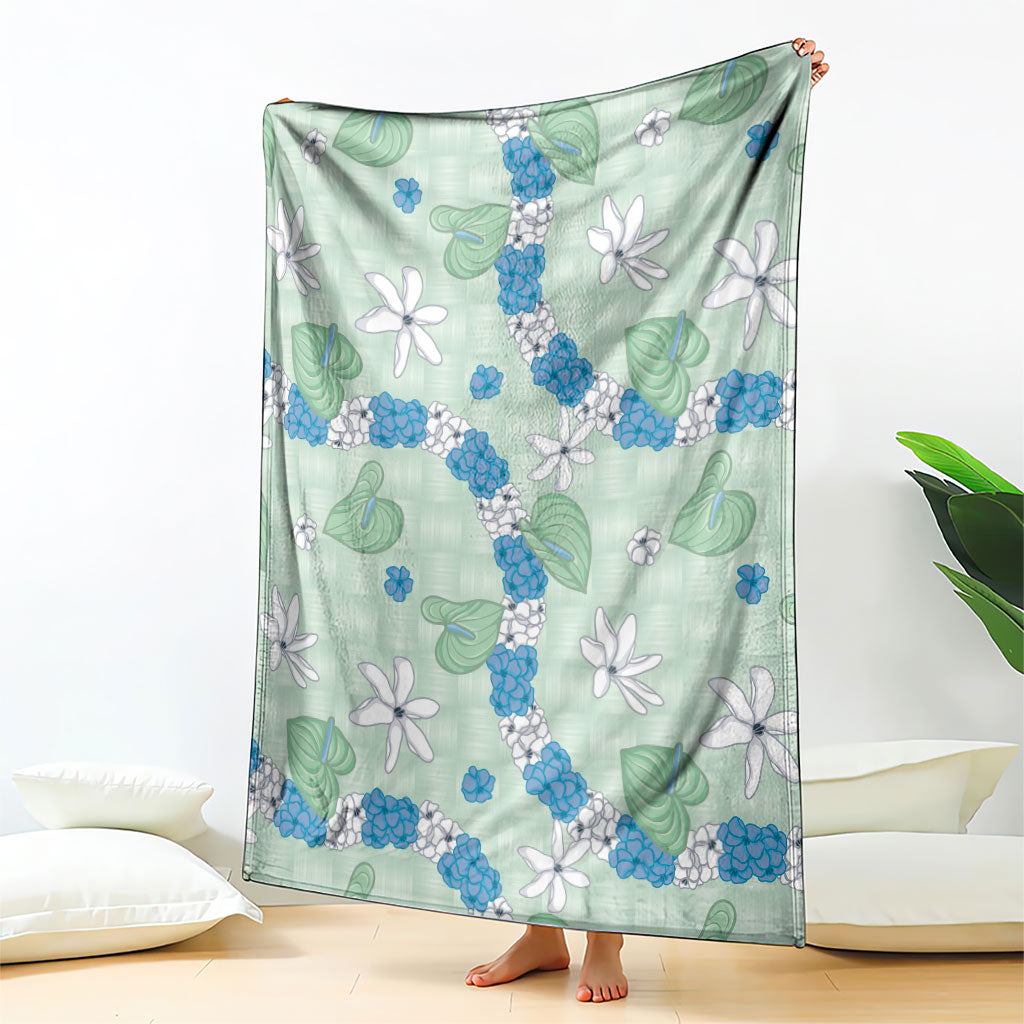 Hawaii Anthurium Tiare Pikake Lei Blanket Omaomao Lauhala Art Pattern LT01 - Polynesian Pride