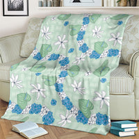 Hawaii Anthurium Tiare Pikake Lei Blanket Omaomao Lauhala Art Pattern LT01 - Polynesian Pride