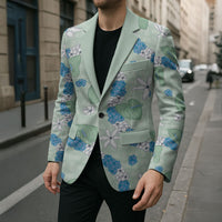 Hawaii Anthurium Tiare Pikake Lei Blazer Omaomao Lauhala Art Pattern
