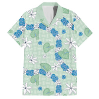 Hawaii Anthurium Tiare Pikake Lei Hawaiian Shirt Omaomao Lauhala Art Pattern