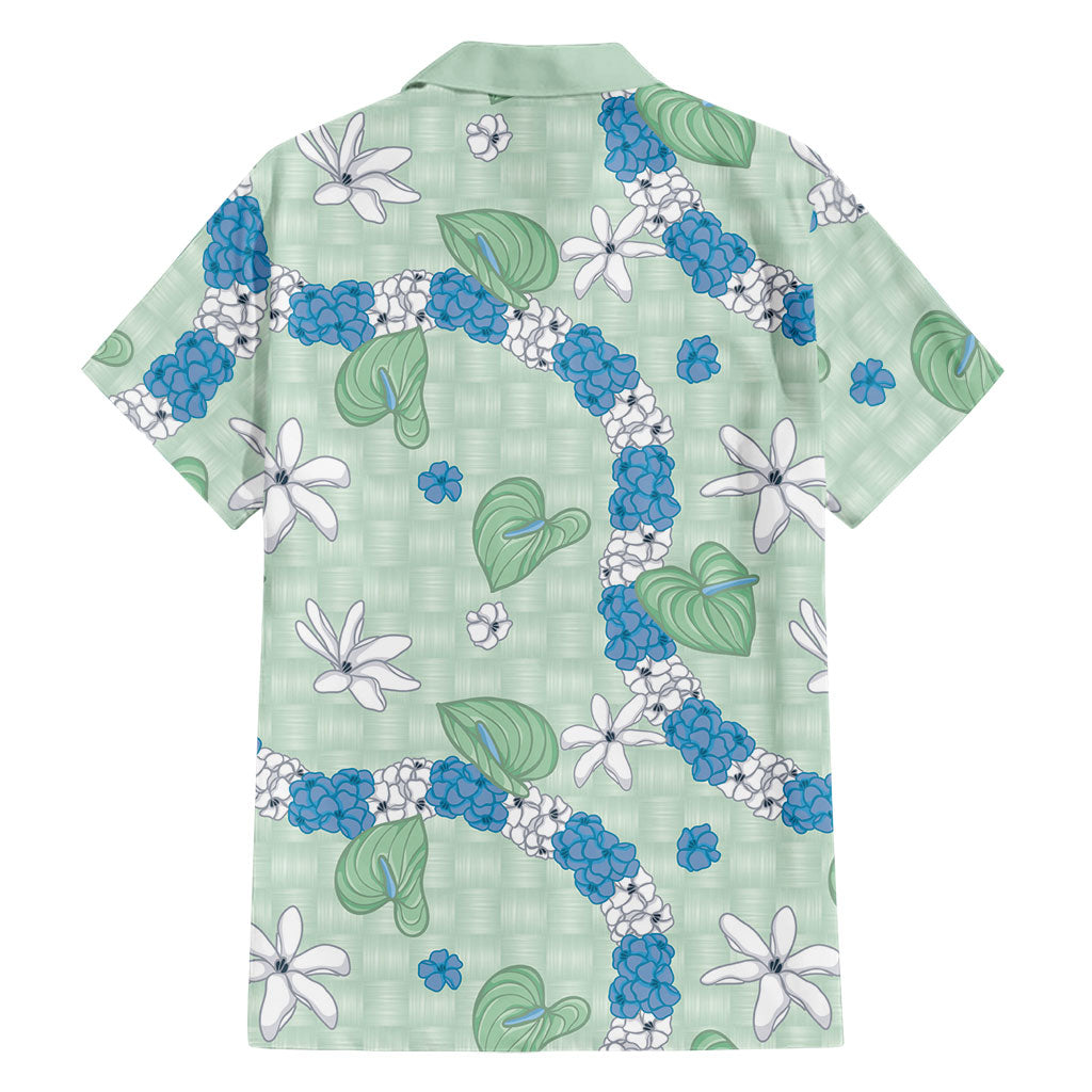 Hawaii Anthurium Tiare Pikake Lei Hawaiian Shirt Omaomao Lauhala Art Pattern