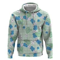 Hawaii Anthurium Tiare Pikake Lei Hoodie Omaomao Lauhala Art Pattern