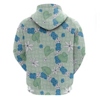 Hawaii Anthurium Tiare Pikake Lei Hoodie Omaomao Lauhala Art Pattern