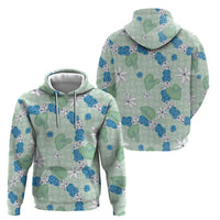Hawaii Anthurium Tiare Pikake Lei Hoodie Omaomao Lauhala Art Pattern