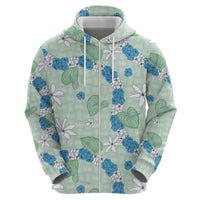 Hawaii Anthurium Tiare Pikake Lei Hoodie Omaomao Lauhala Art Pattern