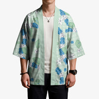 Hawaii Anthurium Tiare Pikake Lei Kimono Omaomao Lauhala Art Pattern LT01 - Polynesian Pride