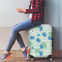 Hawaii Anthurium Tiare Pikake Lei Luggage Cover Omaomao Lauhala Art Pattern LT01 - Polynesian Pride