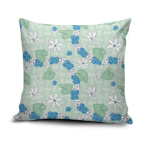 Hawaii Anthurium Tiare Pikake Lei Pillow Cover Omaomao Lauhala Art Pattern LT01 Green - Polynesian Pride