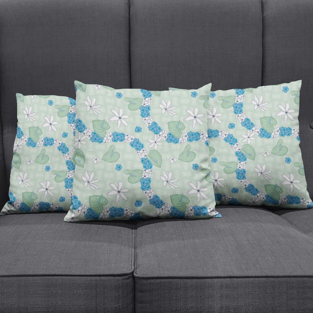 Hawaii Anthurium Tiare Pikake Lei Pillow Cover Omaomao Lauhala Art Pattern LT01 - Polynesian Pride