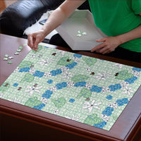 Hawaii Anthurium Tiare Pikake Lei Puzzle Omaomao Lauhala Art Pattern LT01 - Polynesian Pride