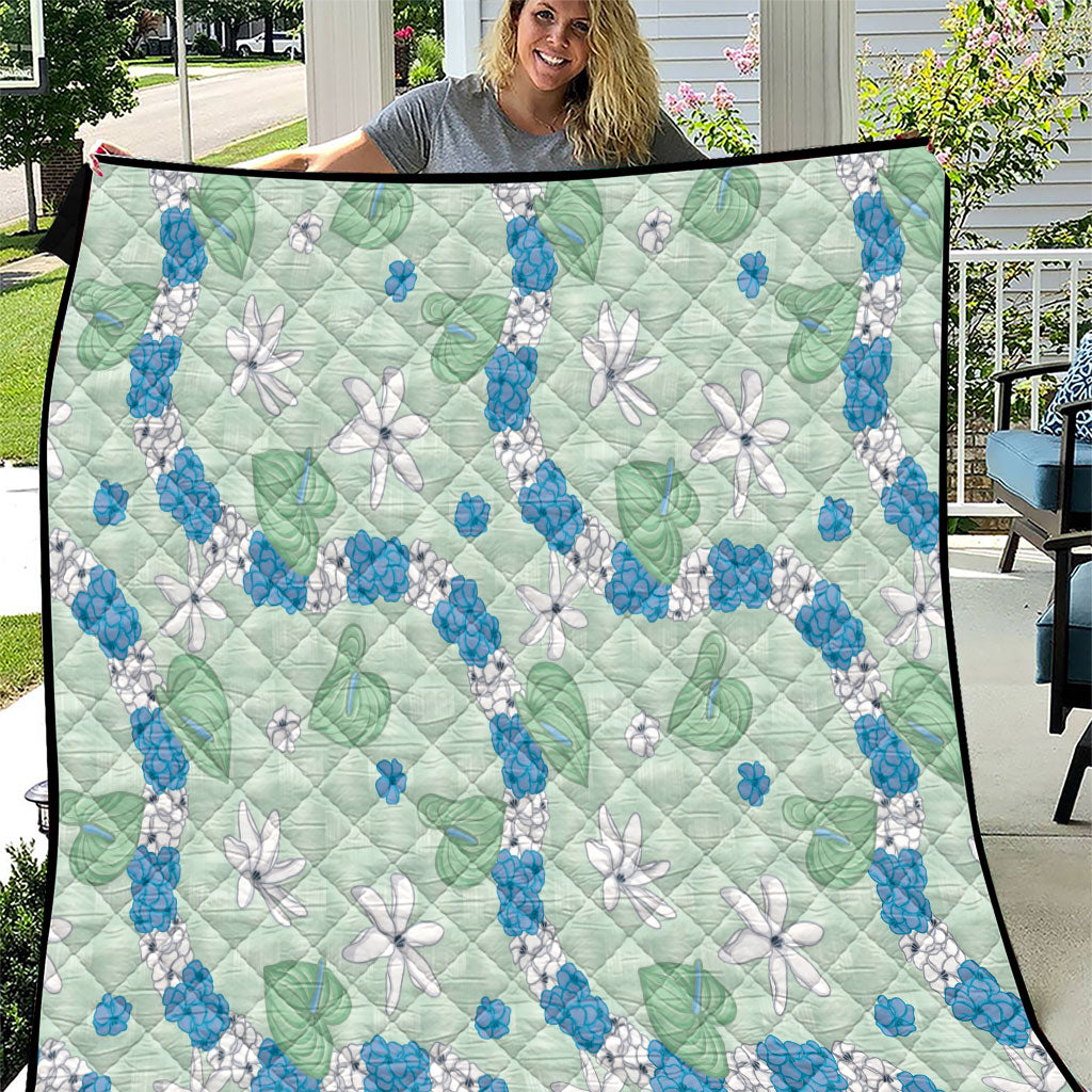 Hawaii Anthurium Tiare Pikake Lei Quilt Omaomao Lauhala Art Pattern