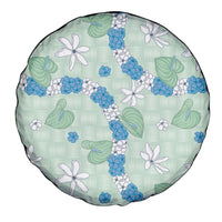 Hawaii Anthurium Tiare Pikake Lei Spare Tire Cover Omaomao Lauhala Art Pattern LT01 - Polynesian Pride