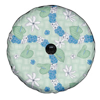 Hawaii Anthurium Tiare Pikake Lei Spare Tire Cover Omaomao Lauhala Art Pattern LT01 - Polynesian Pride
