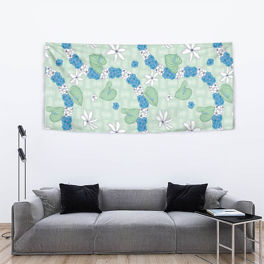 Hawaii Anthurium Tiare Pikake Lei Tapestry Omaomao Lauhala Art Pattern LT01 - Polynesian Pride