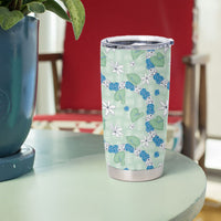 Hawaii Anthurium Tiare Pikake Lei Tumbler Cup Omaomao Lauhala Art Pattern LT01 - Polynesian Pride