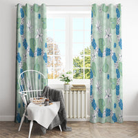 Hawaii Anthurium Tiare Pikake Lei Window Curtain Omaomao Lauhala Art Pattern LT01 - Polynesian Pride